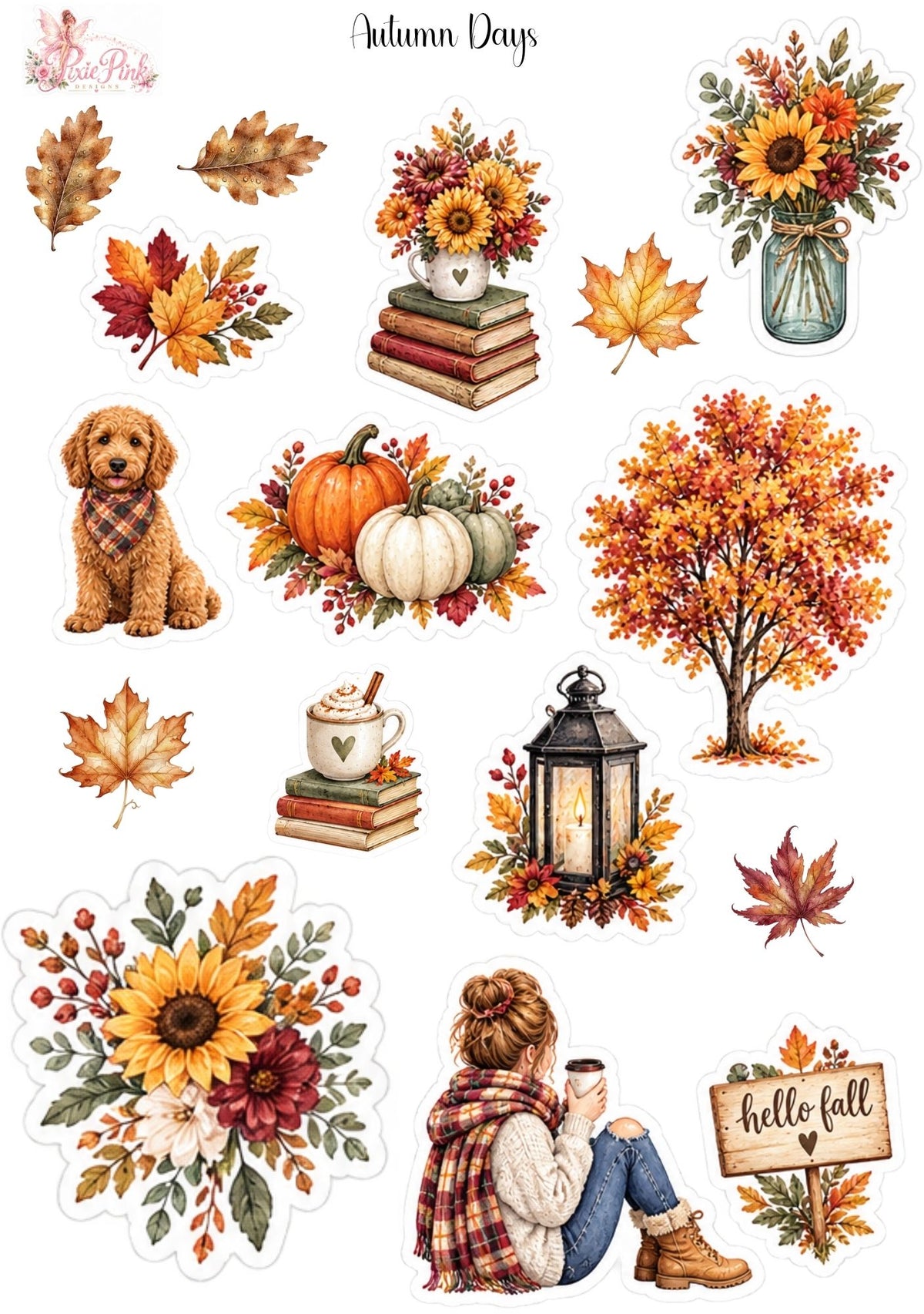 *TANGIBLE* Autumn Days Sticker Sheet