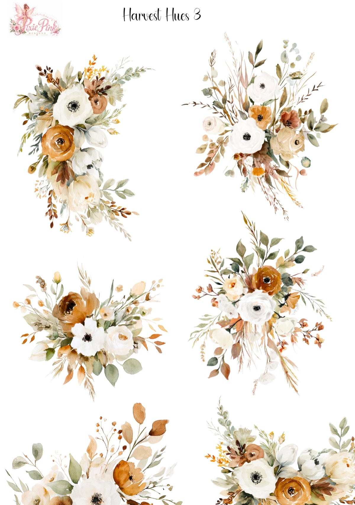 *PRINTABLE* Harvest Hues 3 Sticker Sheet