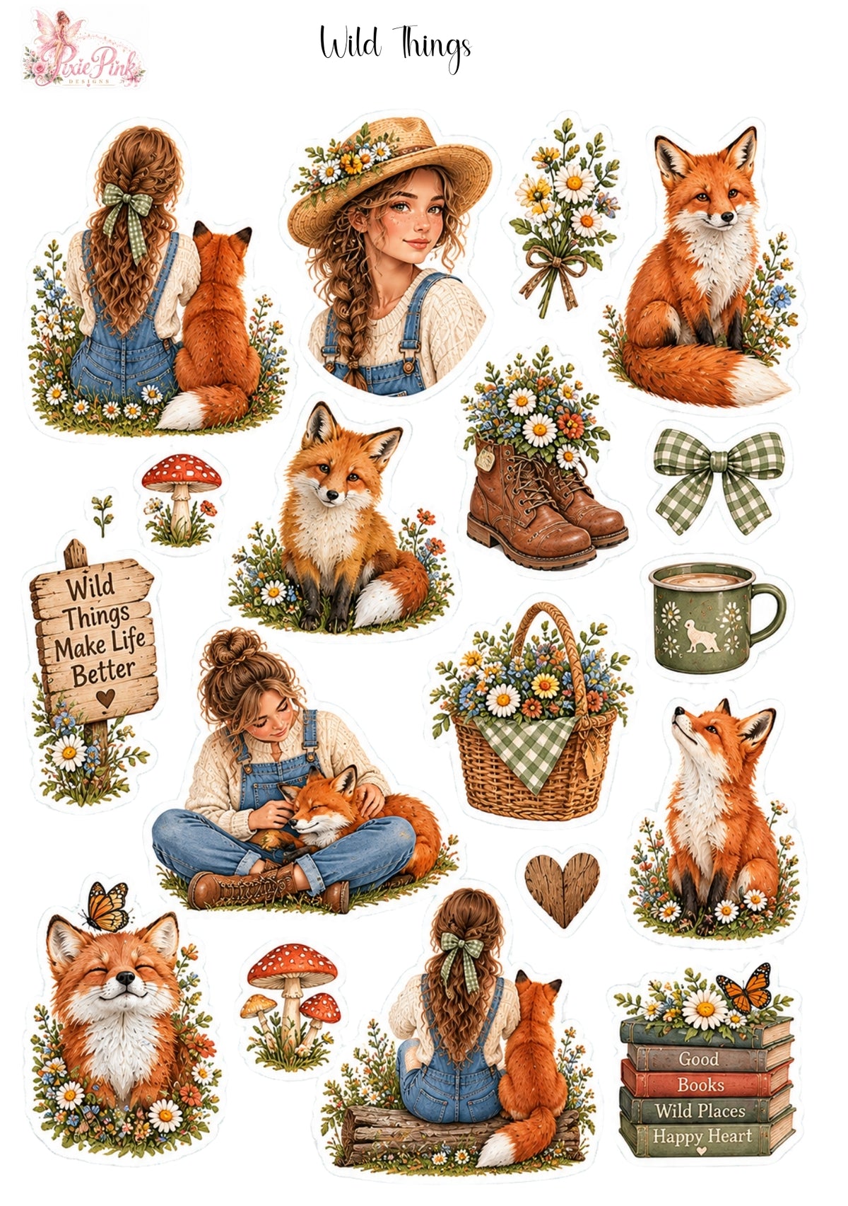 *PRINTABLE* Wild Things Sticker Sheet