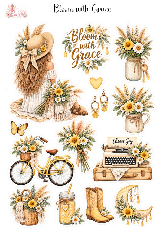 *TANGIBLE* Bloom with Grace Sticker Sheet