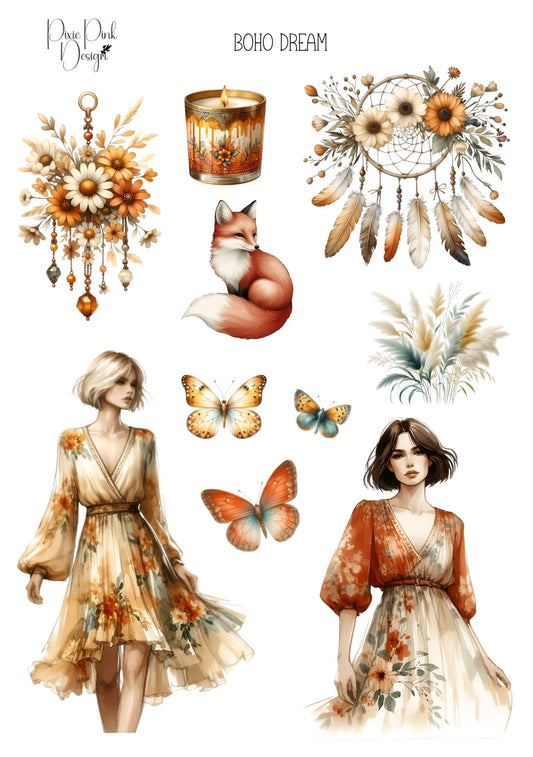 *TANGIBLE* Boho Dream Sticker Sheet