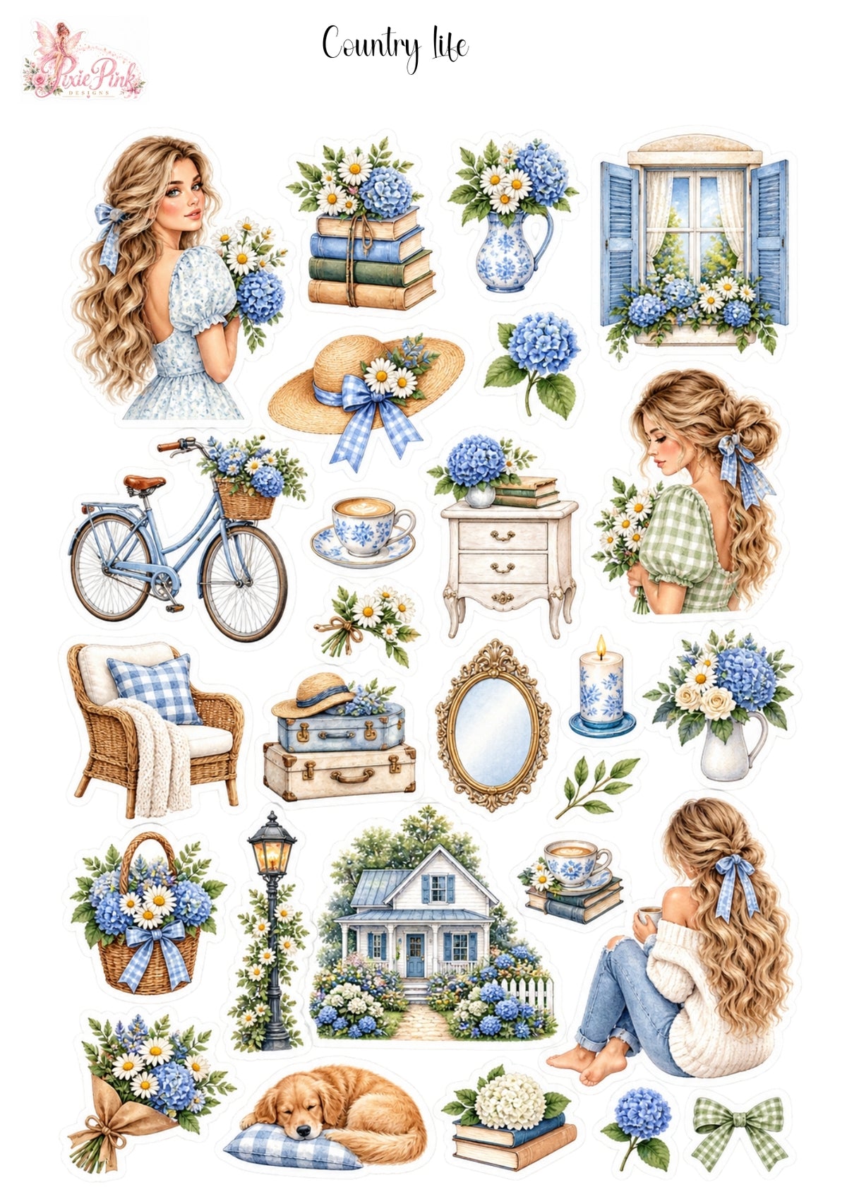 *PRINTABLE* Country Life Sticker Sheet
