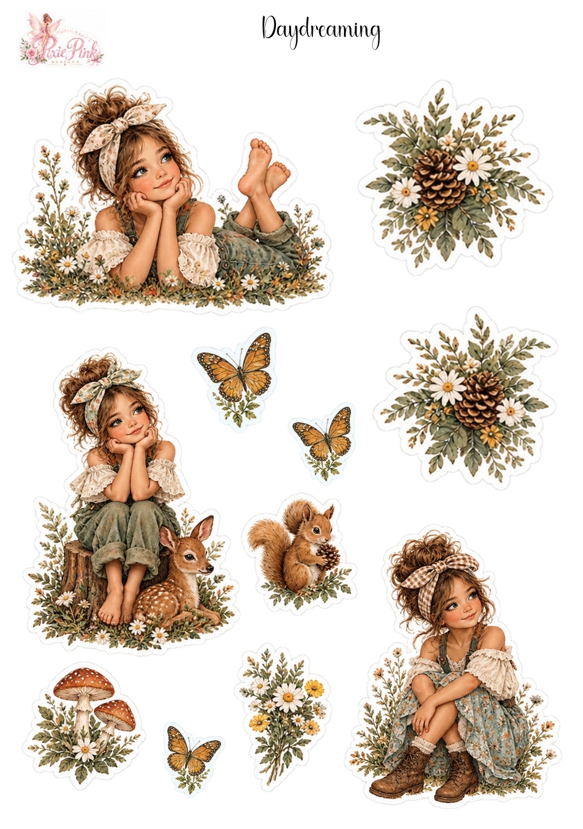 *PRINTABLE* Daydreaming Sticker Sheet