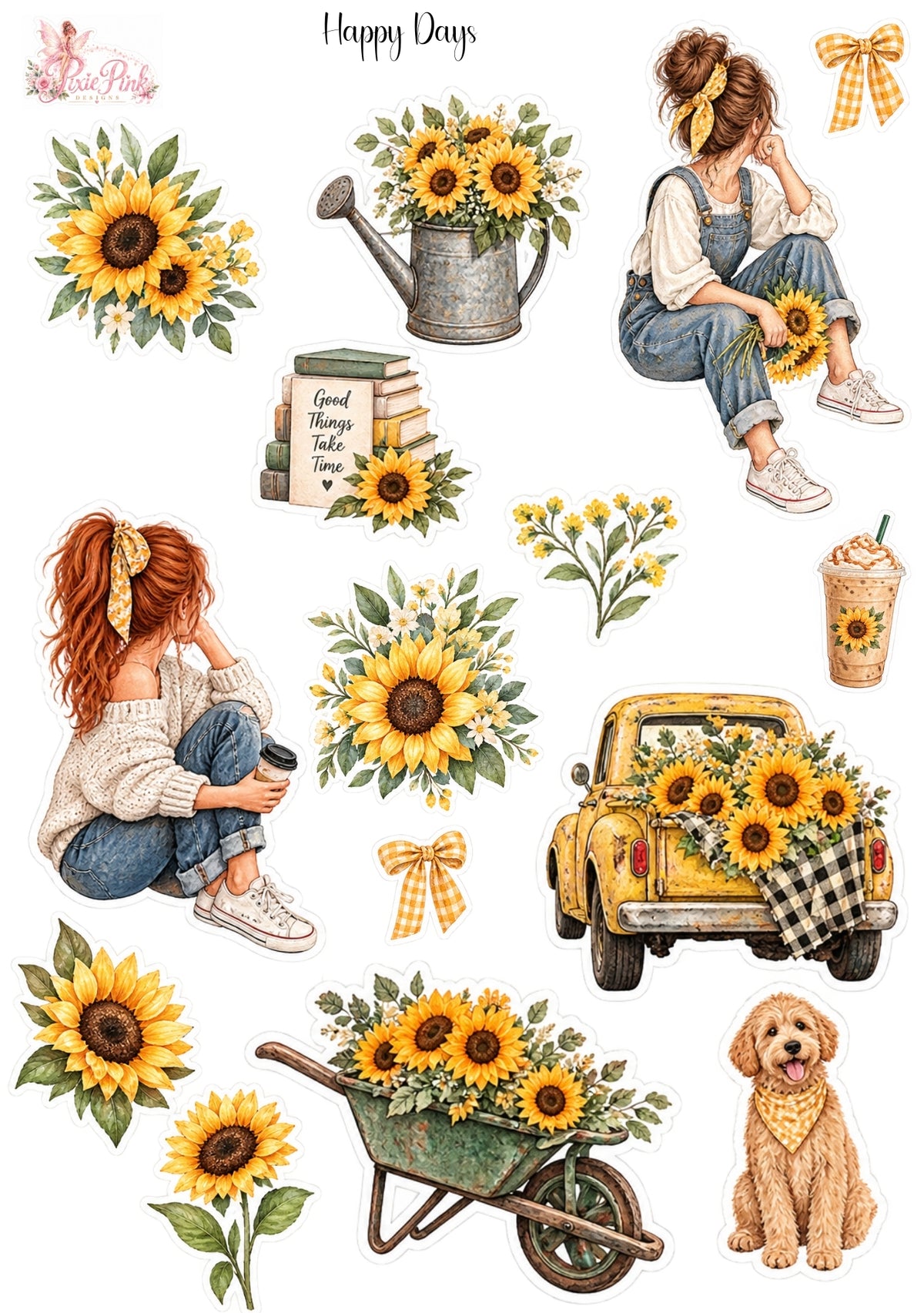 *PRINTABLE* Happy Days Sticker Sheets