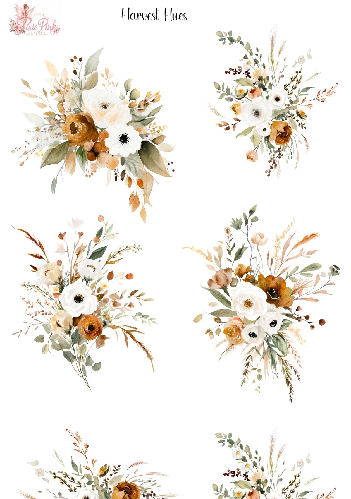 *PRINTABLE* Harvest Hues Sticker Sheet
