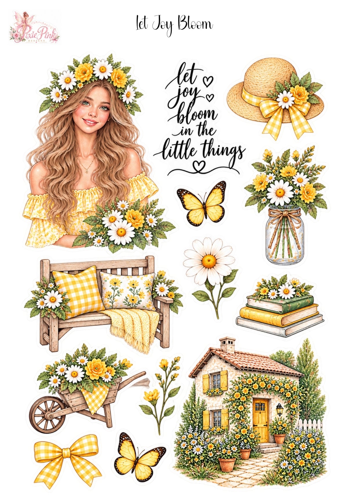 *TANGIBLE* Let Joy Bloom Sticker Sheet