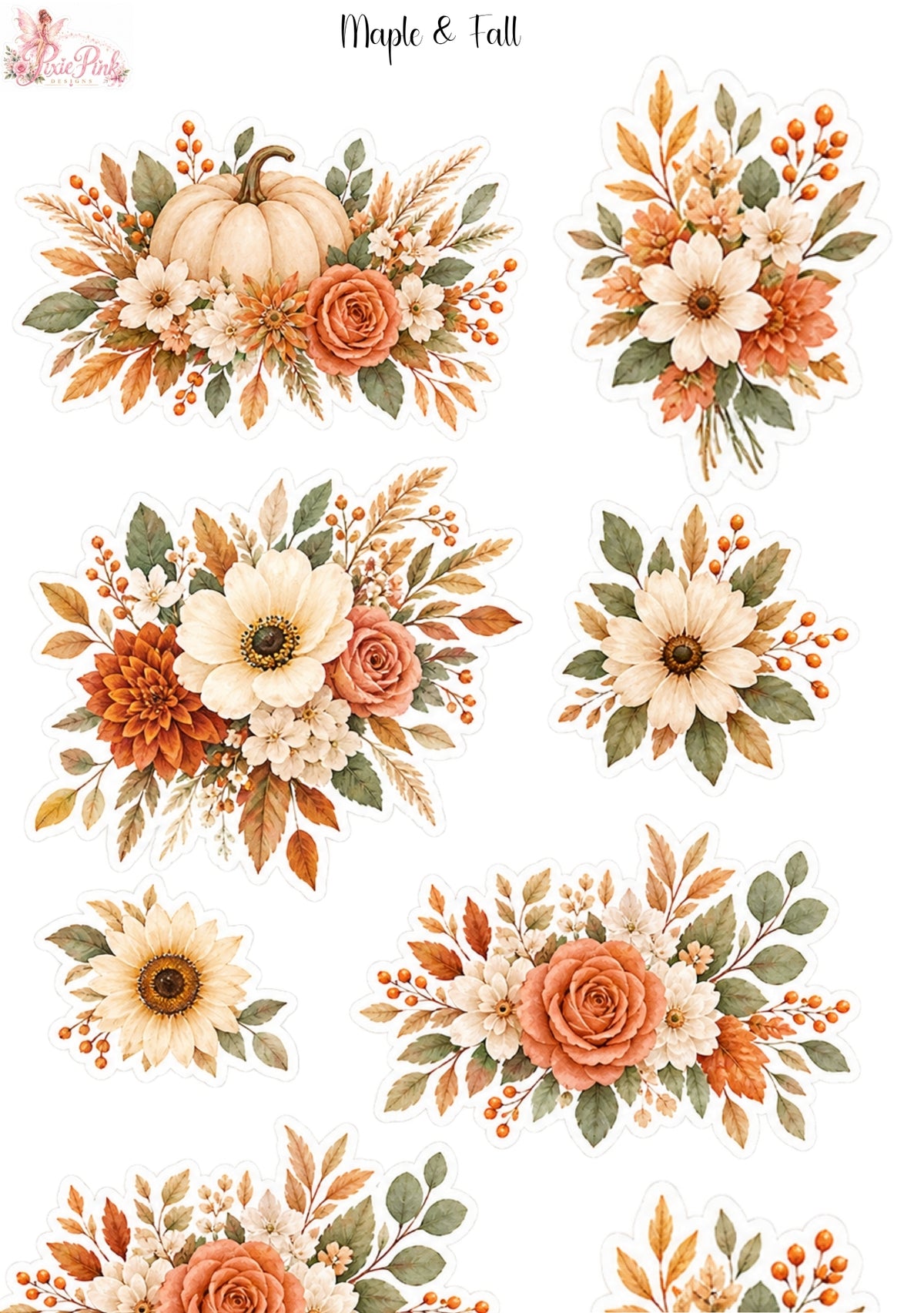 *TANGIBLE* Maple & Fall Sticker Sheet