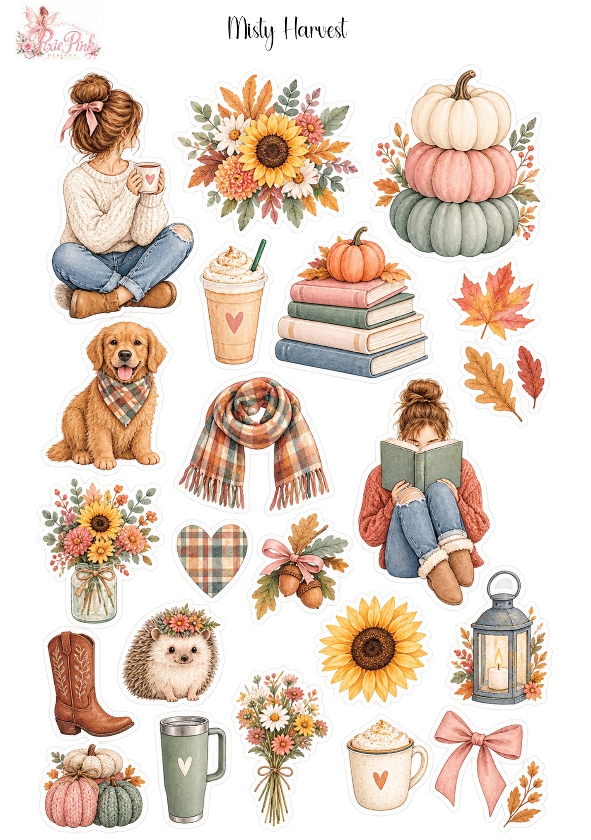 *TANGIBLE* Misty Harvest Sticker Sheet