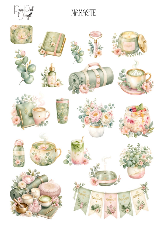 *TANGIBLE* Namaste Sticker Sheet