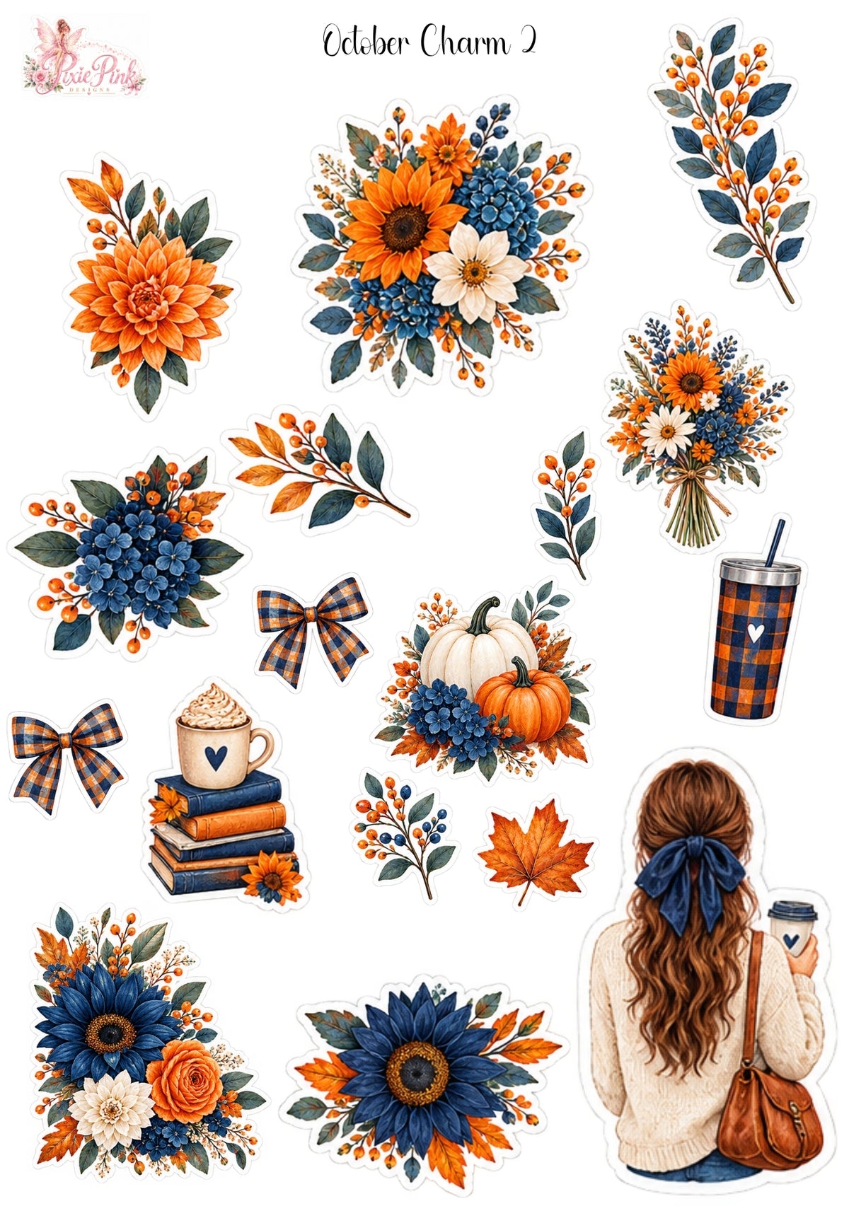 *PRINTABLE* October Charm 2 Sticker Sheet
