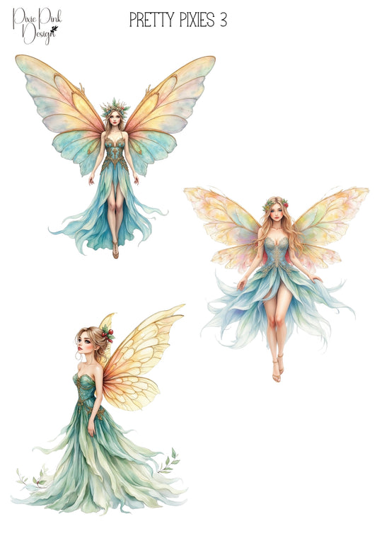 *TANGIBLE* Pretty Pixie 3 Sticker Sheet