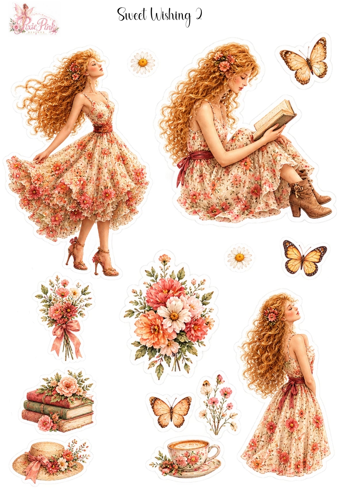 *TANGIBLE* Sweet Wishing 2 Sticker Sheet