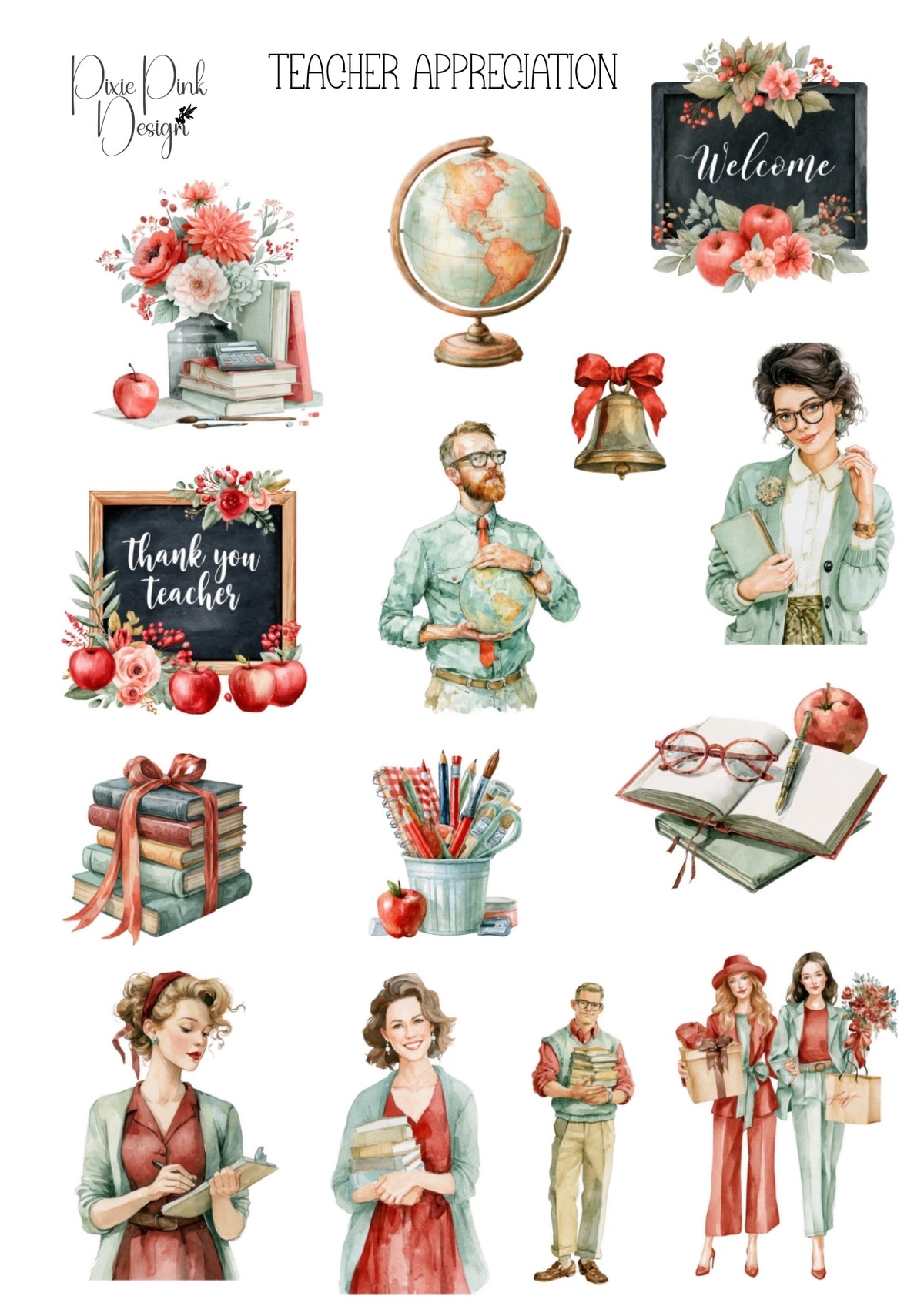 *PRINTABLE* Teacher Appreciation Sticker Sheet