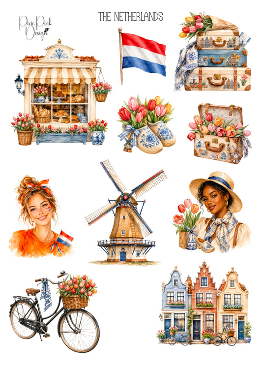 *TANGIBLE* The Netherlands Sticker Sheet