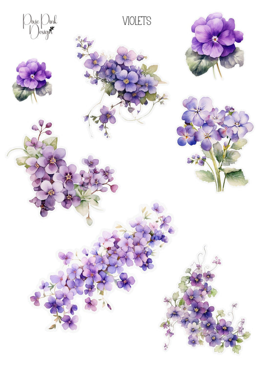 *TANGIBLE* Violets Sticker Sheet
