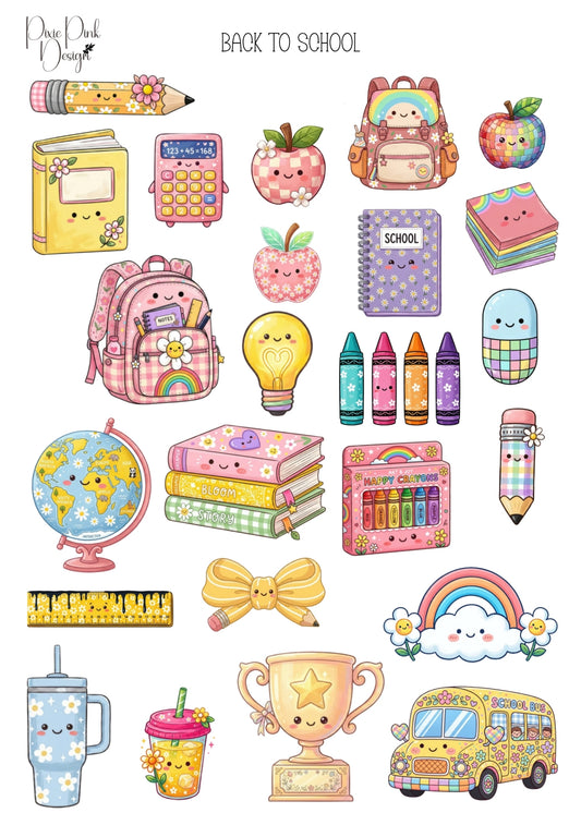 *TANGIBLE* Back To School Sticker Sheet