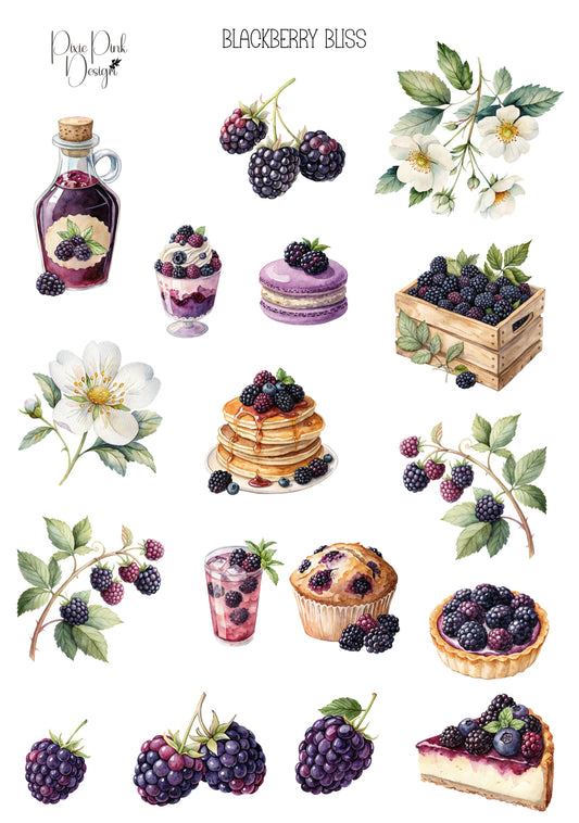 *TANGIBLE* Blackberry Bliss Sticker Sheet