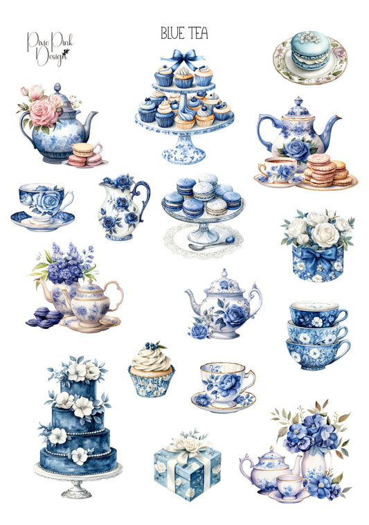 *TANGIBLE* Blue Tea Sticker Sheet