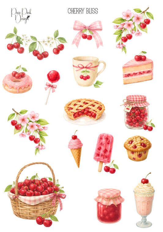 *TANGIBLE* Cherry Bliss Sticker Sheet