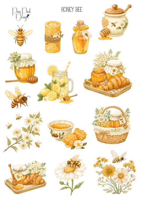 *TANGIBLE* Honey Bee Sticker Sheet