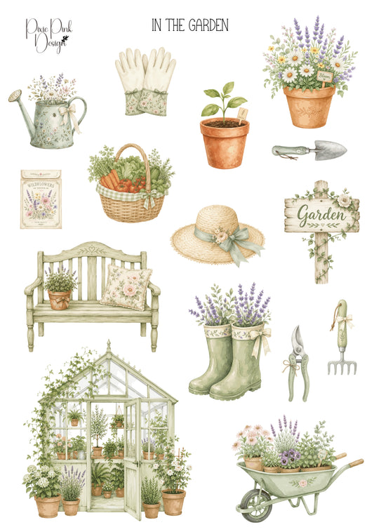*TANGIBLE* In The Garden Sticker Sheet