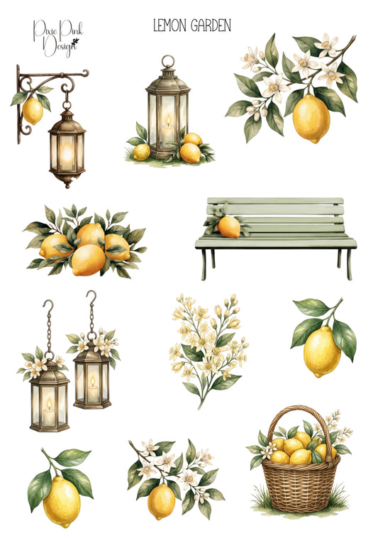 *TANGIBLE* Lemon Garden Sticker Sheet