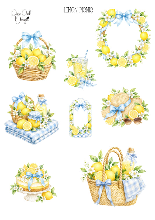 *TANGIBLE* Lemon Picnic Sticker Sheet
