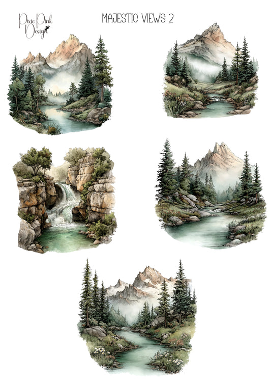 *TANGIBLE* Majestic Views 2 Sticker Sheet
