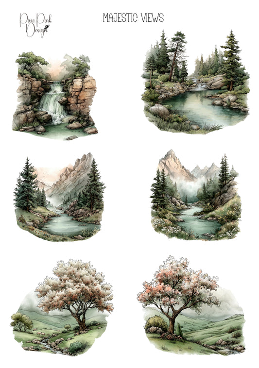 *TANGIBLE* Majestic Views Sticker Sheet