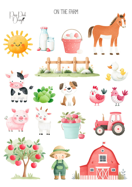 *TANGIBLE* On The Farm Sticker Sheet