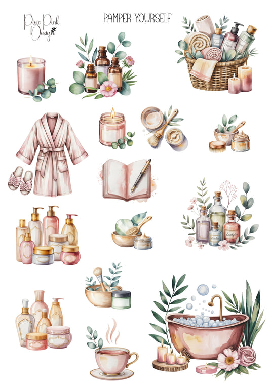 *TANGIBLE* Pamper Yourself Sticker Sheet