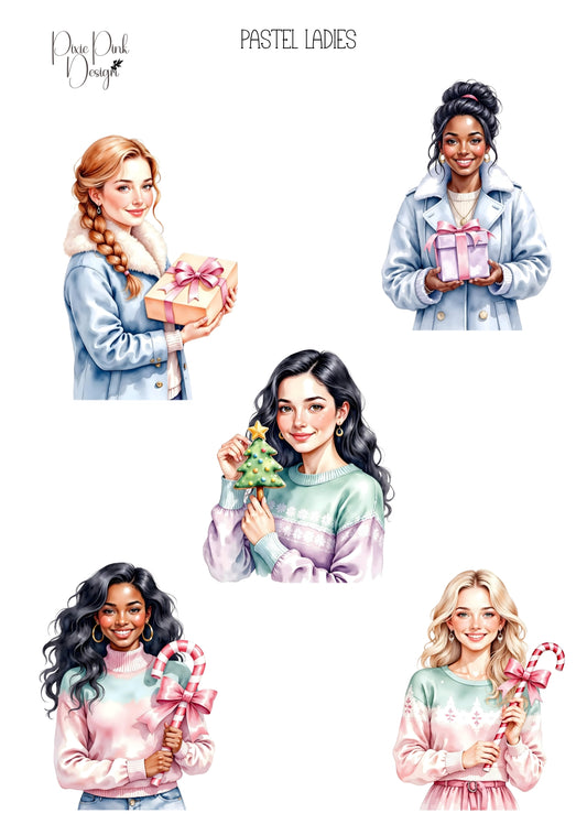 *TANGIBLE* Pastel Ladies Sticker Sheet
