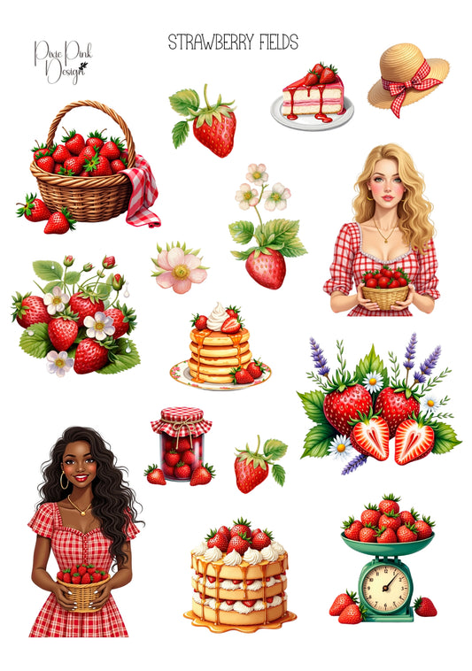 *TANGIBLE* Strawberry Fields Sticker Sheet